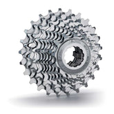 Miche Primato 10-speed Campagnolo compatible cassette showing metal sprockets on a cycling component.
