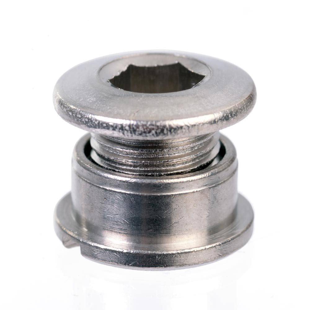 ID brand single spare chainring bolts for bike crankset, durable replacement components for bike accessories.