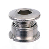 ID brand single spare chainring bolts for bike crankset, durable replacement components for bike accessories.