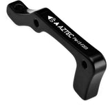 Aztec post type disc brake adapter for IS fork mount, fits 203mm rotors, used with calliper for mountain bike braking system.