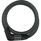 ABUS Steel-O-Flex 6615C/120/15 BK SCMU bike lock with keyless code, flexible steel chain and black protective coating.