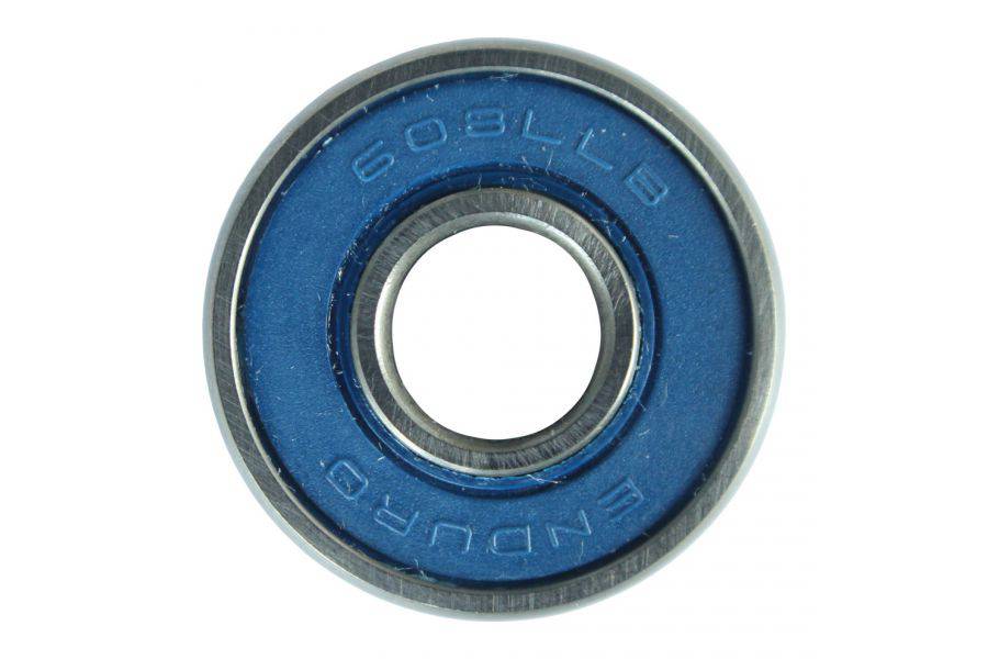 Enduro Bearings 608 LLB ABEC 3 bike hub and bottom bracket bearing, 7x22x8mm, showing close-up of bearing components.