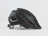 Bontrager Quantum Mips bike helmet with BOA fit system and advanced ventilation, showing the helmet's sleek design and adjustable straps.