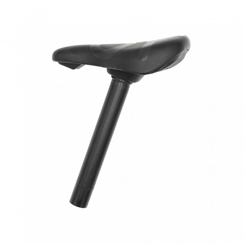 Black Kids Ride Shotgun Dirt Hero saddle for 12" and 14" bikes, kids' ride-on accessories, replacement seat for outdoor fun.