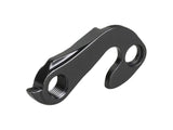 Trek 6061 black flip-flop rear derailleur hanger with 135mm quick-release, designed for rear drive side mountain bike components.