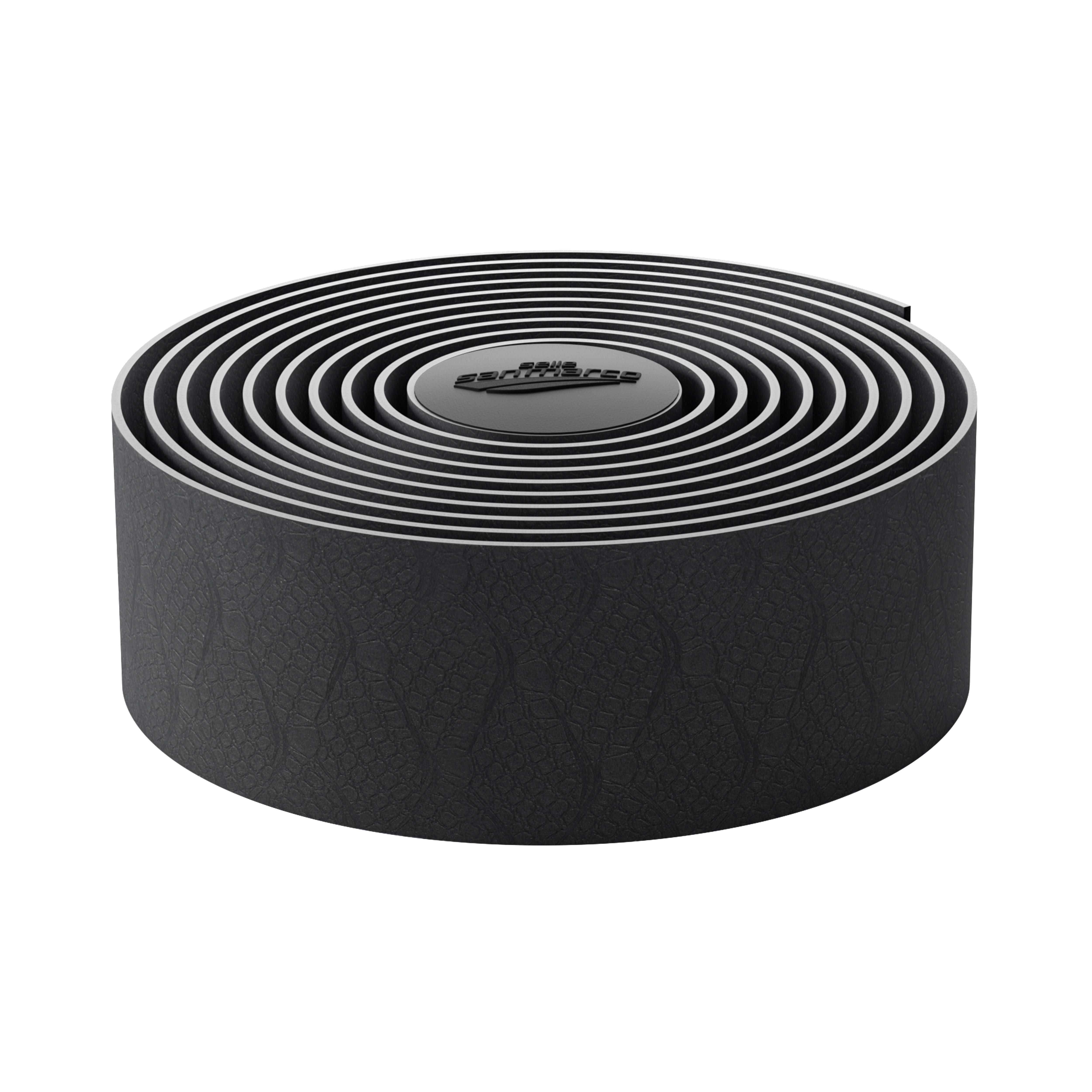 Black Selle San Marco Presa Corsa Comfort handlebar tape with lightweight cushioned grip for road cycling.