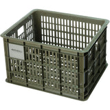 Green Basil Bicycle Crate Medium 29.5L eco-friendly bike storage basket with handles, designed for versatile bike accessories.