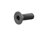Trek M5x10mm stainless steel countersunk flat head cap screw, components, showing the screw’s head and threading details.