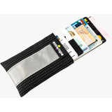 Miss Grape Portaschei mini wallet with quick eject and reflective strip, cycling accessories, compact and lightweight for bike rides.