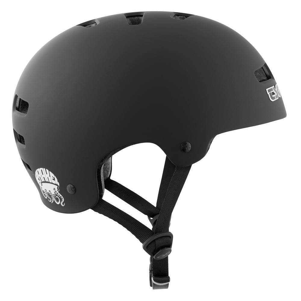 TSG Kraken open face helmet with FlexTech interior and aerodynamic ventilation, showcasing sleek black design and ventilation vents.