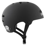 TSG Kraken open face helmet with FlexTech interior and aerodynamic ventilation, showcasing sleek black design and ventilation vents.