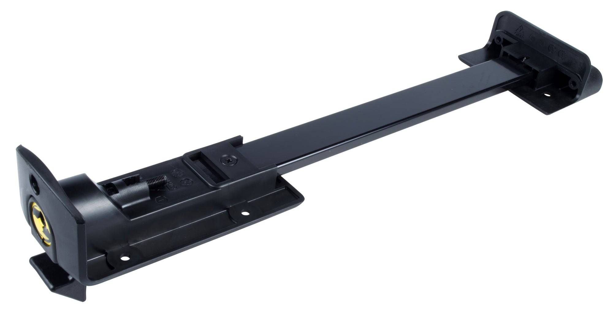 Bontrager Interchange trunk hardware mounts and spares for bike luggage systems, showing various mounting components and accessories.