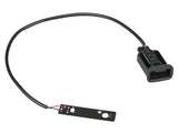 Trek Crossrip+ rear light rack mount and wire harness components for bike lighting setup.