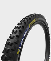 Michelin DH22 Racing Line downhill tubeless-ready mountain bike tyre mounted on 27.5 and 29-inch wheels.