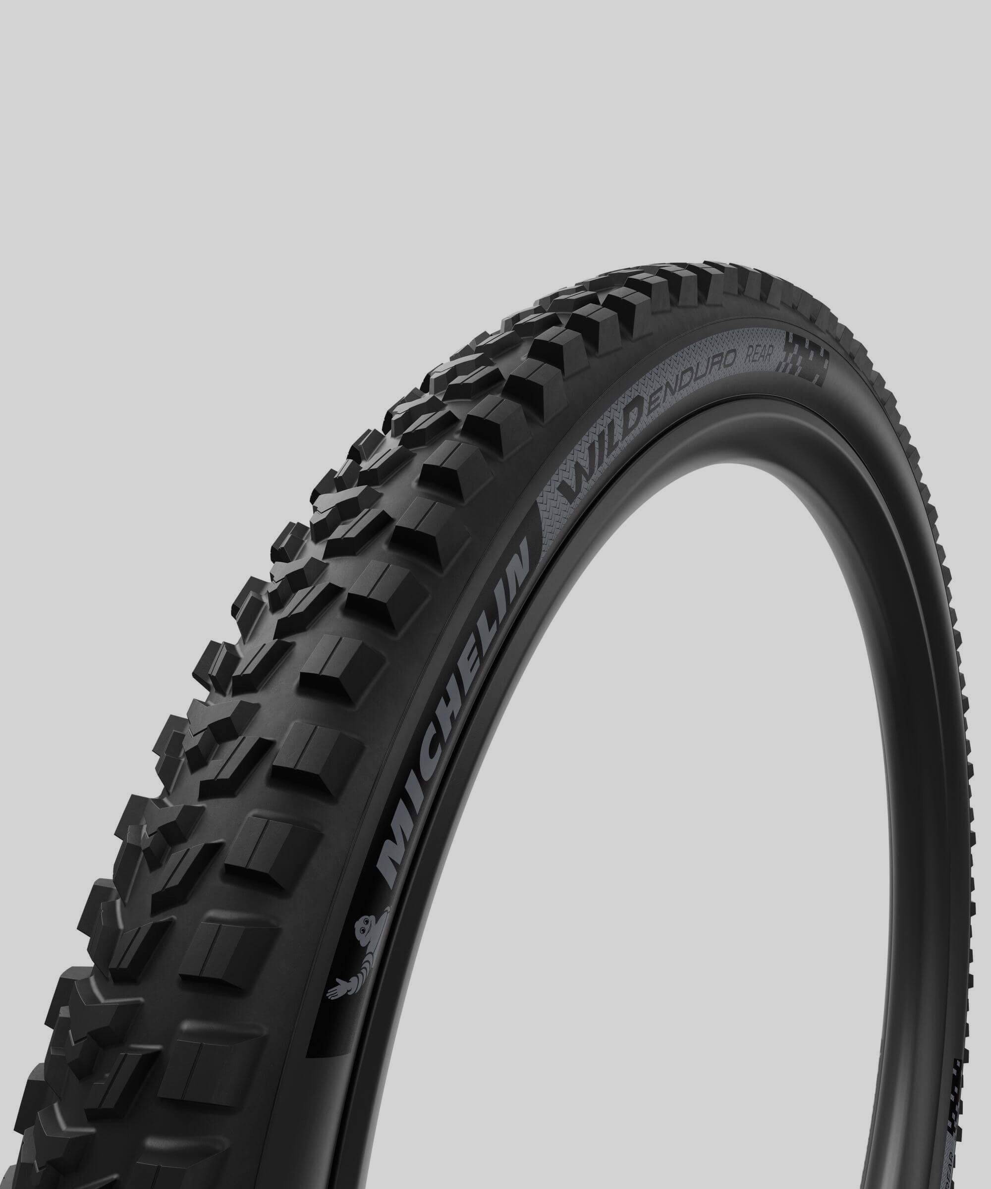 Michelin Wild Enduro Racing Line 29-inch tubeless-ready mountain bike tire with aggressive tread for off-road riding.