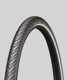 Michelin Protek Max all-terrain e-bike tire with durable, puncture-resistant rubber and rugged tread for versatile cycling.