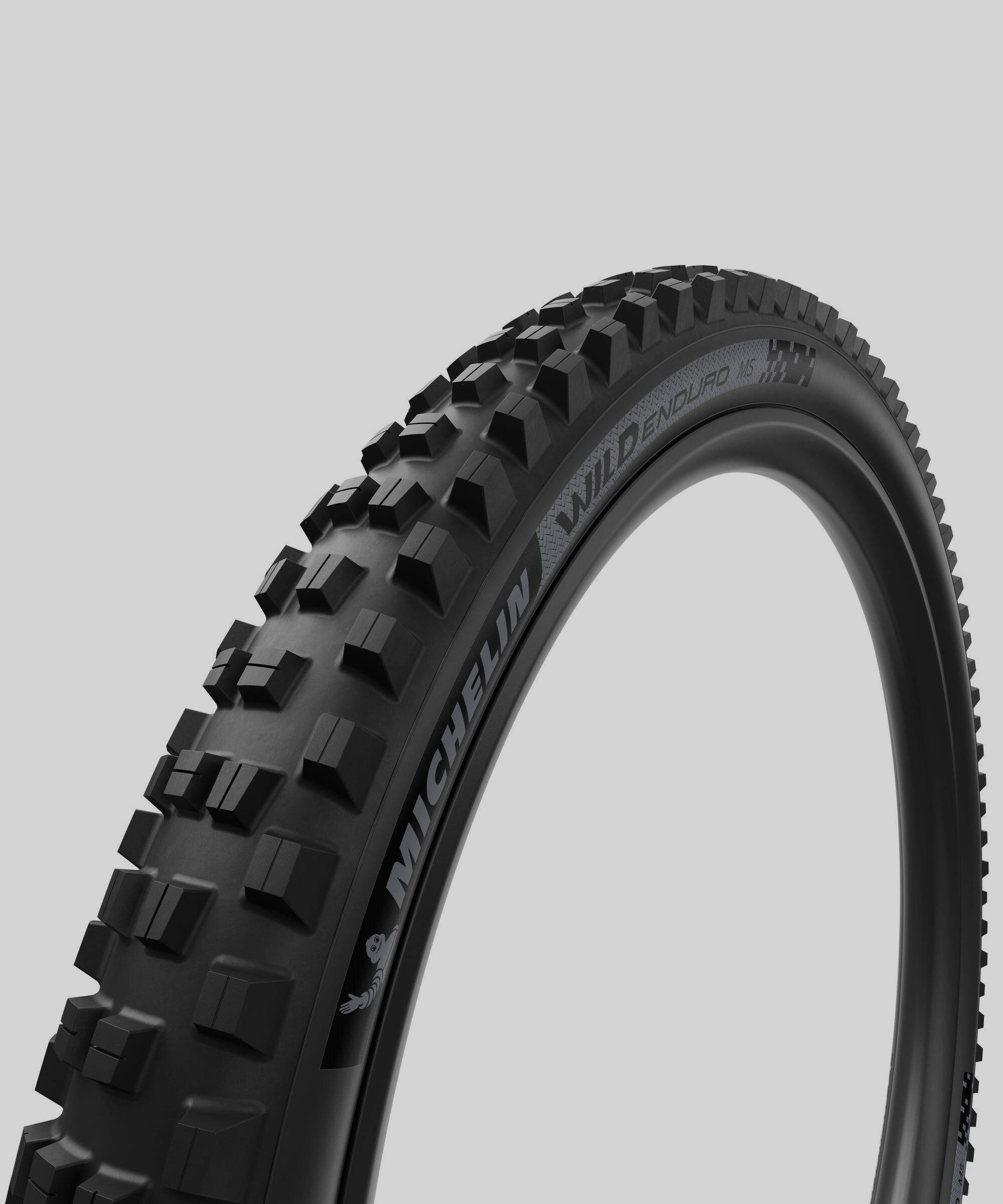Michelin Wild Enduro MS Racing Line tubeless-ready enduro MTB tire with aggressive tread and sidewall design.