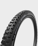 Michelin DH16 Racing Line downhill MTB tire tubeless-ready for 27.5 and 29-inch mountain bikes, showcasing the tread pattern.