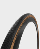 Michelin Power Adventure gravel tyre tubeless-ready with puncture protection, shown mounted on a bicycle wheel.