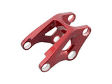 Trek Fuel EX 29 magnesium rocker link for 2023-2025 carbon frame mountain bike components, showing the lightweight metal part.