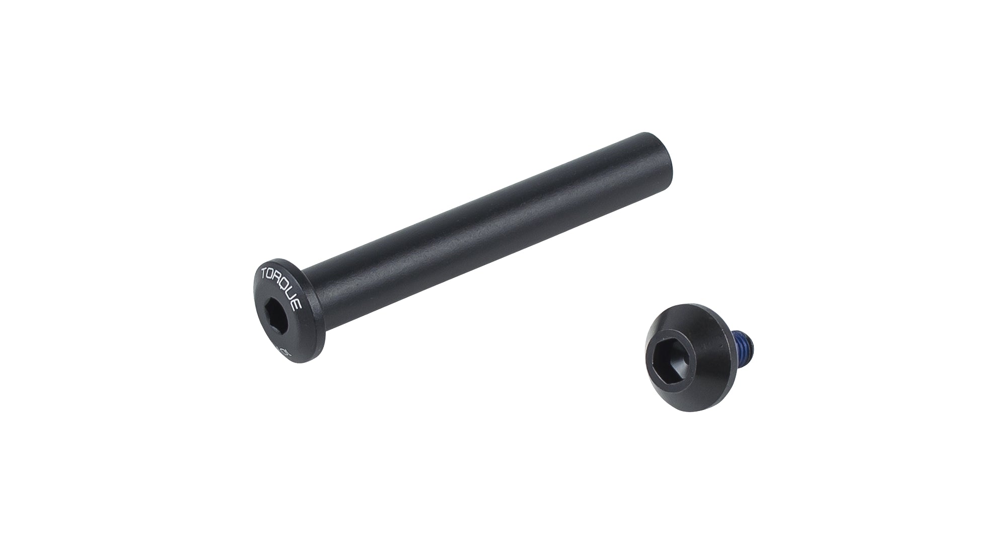 Black Trek rear shock pin-to-trunnion lower mount kit with 16mm head hardware for bike suspension components.