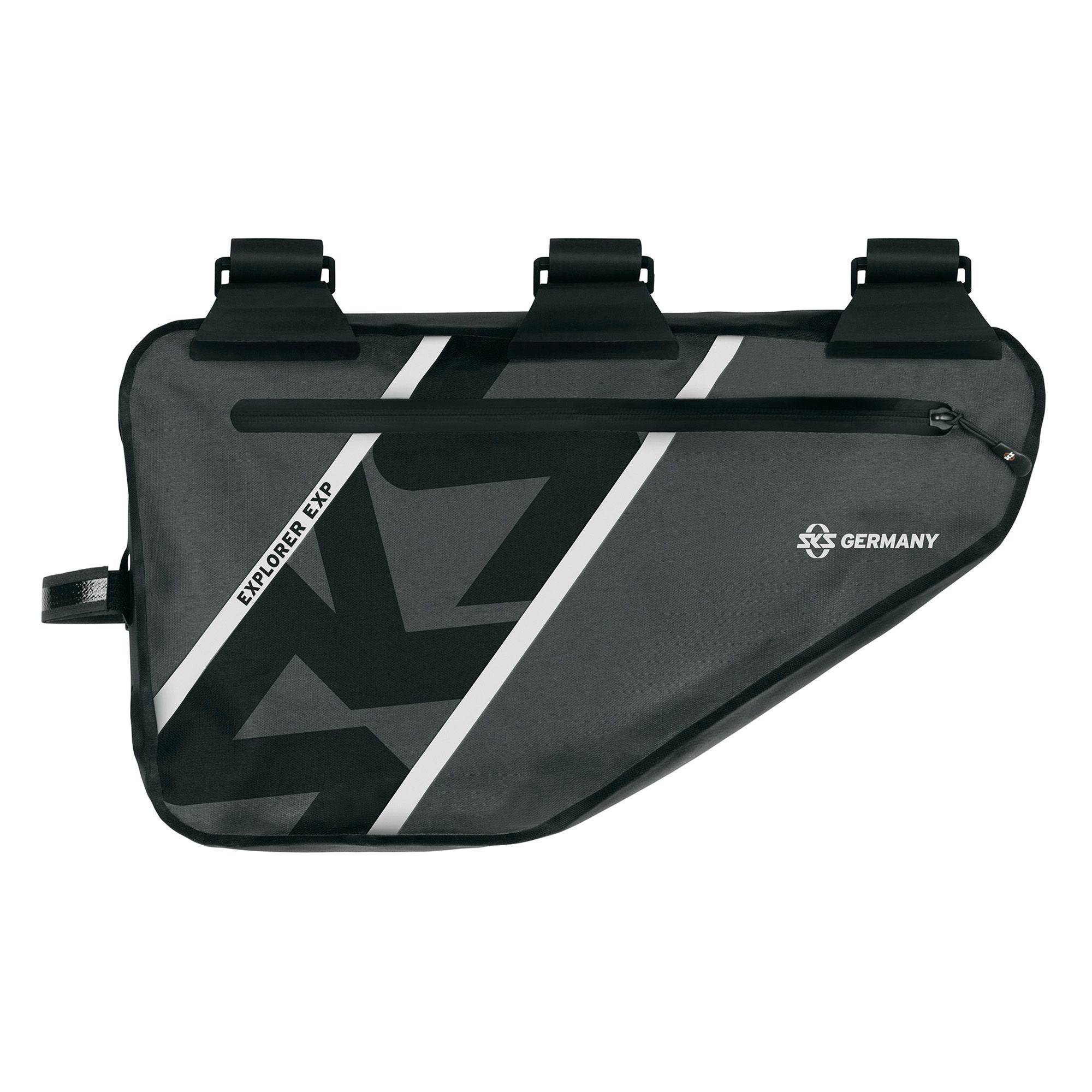 SKS Explorer 4L waterproof bike framebag with reflective elements, designed for cycling accessories.