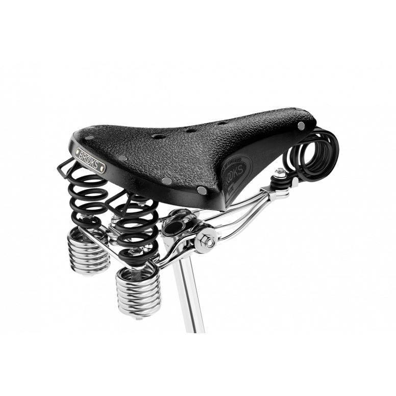 Brooks B135 with Clamp Black Chromed Steel | Swinnerton Cycles