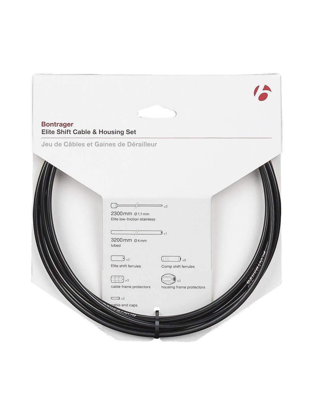 Bontrager Elite Shift Cable & Housing Set Black One size | Swinnerton Cycles