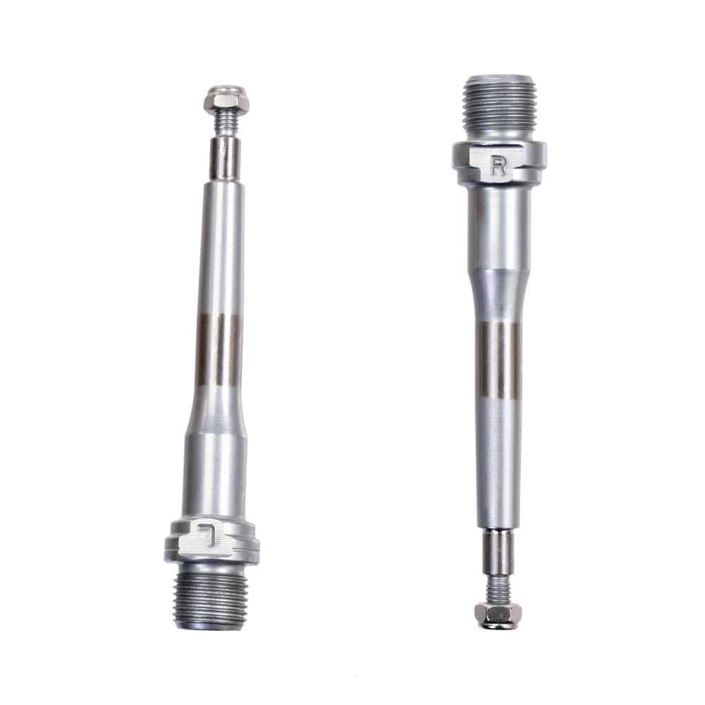 HT Components bike replacement axles, durable upgrade parts for bike spares and accessories, shown in the image.