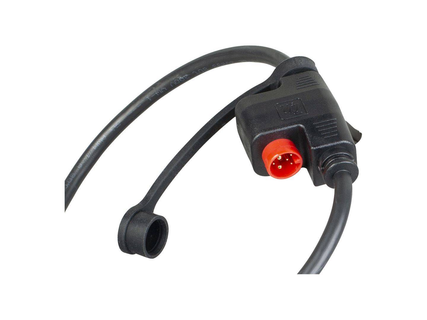 TQ HPR50 Ebike service dongle for 2025 TQ models, black diagnostic tool attached to electric bike components.