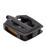 M Part SANDBLOCK© alloy bike pedal with anti-slip grip and reflector, suitable for MTB and urban cycling.