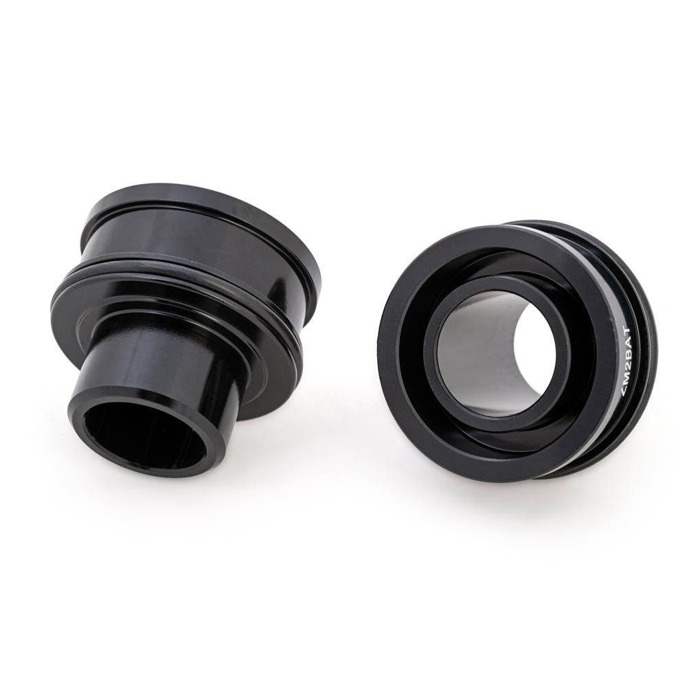 Halo MT2 front boost hub torque cap adaptors in CNC alloy, designed for 31mm fork interface bike components.