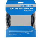 Shimano MTB gear cable set, stainless steel inner wire, black | Swinnerton Cycles