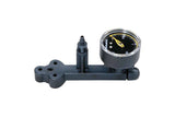 Topeak Spare Pressure Gauge Set for JoeBlow Fat Pump, black and silver accessories with digital display and mounting components.
