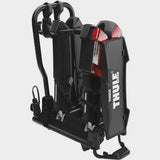 Thule EasyFold 3 tow bar bike carrier with two bike slots, AcuTight system, 13-pin towbar rack for secure transport.