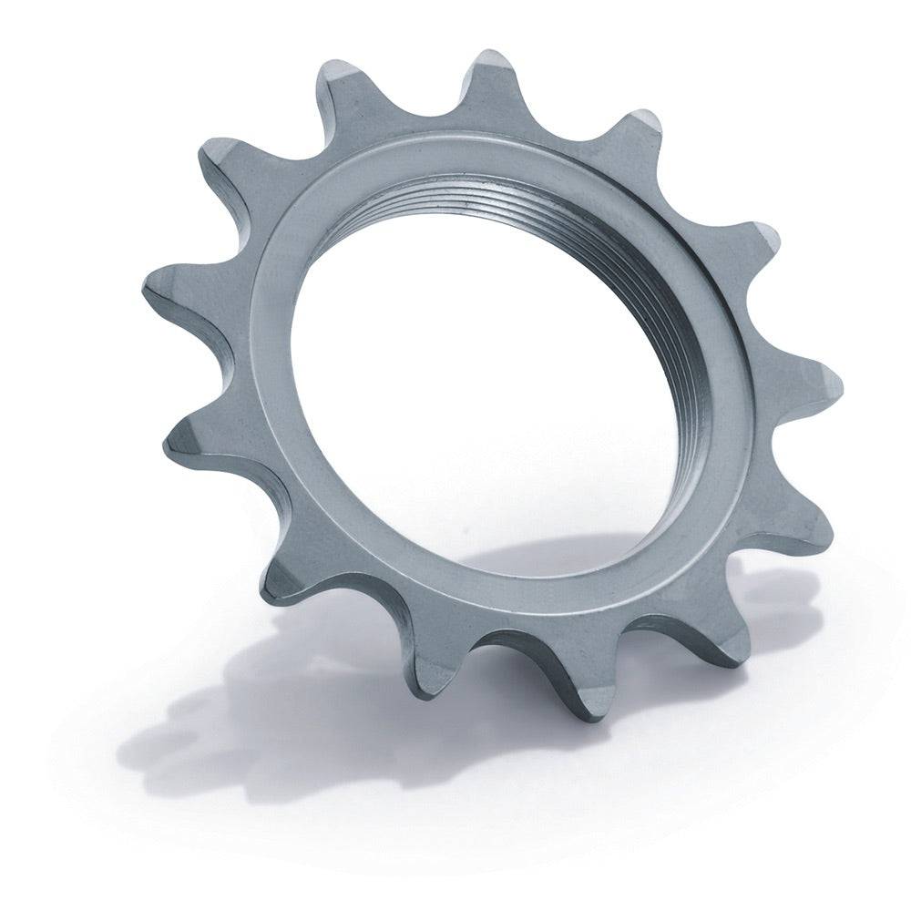 Miche Track fixed gear sprockets for bike components, showcasing a close-up of the reliable, secure-fit sprockets against a plain background.