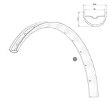 Mavic Deemax Elite 29-inch mountain bike rear rim, tubeless compatible, designed for durable off-road cycling.