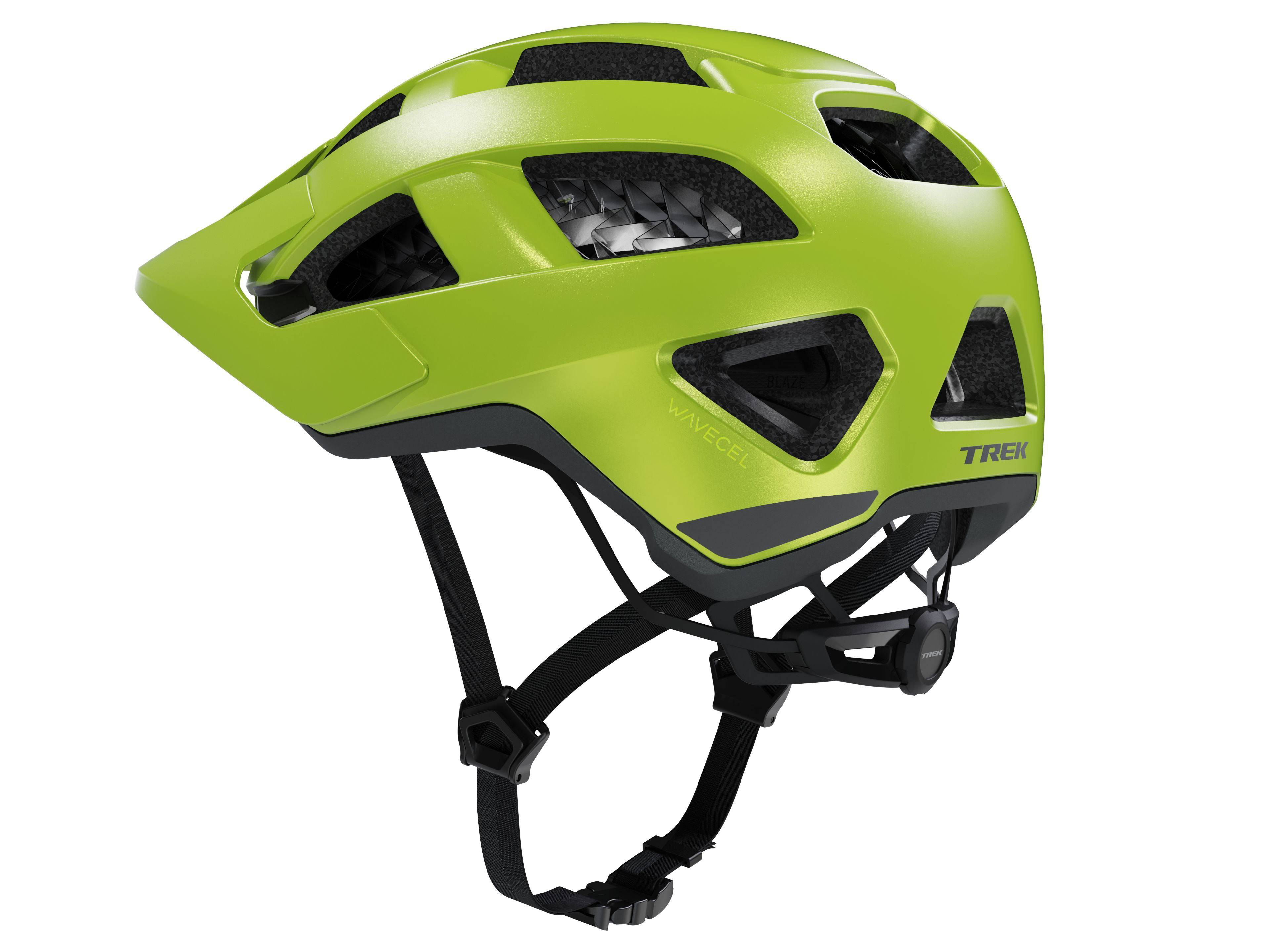 Trek Quantum WaveCel mountain bike helmet with advanced impact protection, featuring a sleek design and adjustable straps.