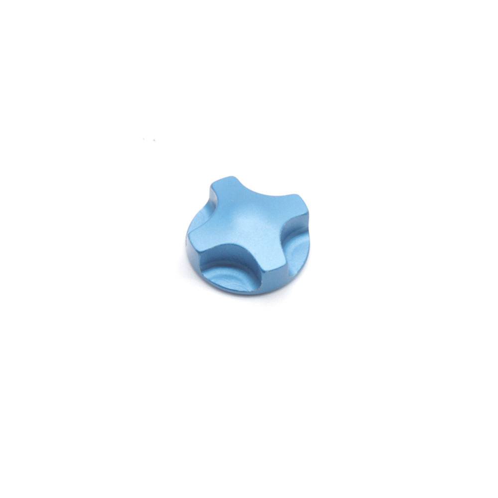 Fox Fork TALAS Air Knob for suspension tuning, replacement component with 0.675 OD and 0.288 TLG, used in Fox mountain bike forks.