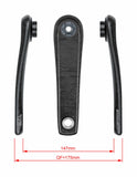 FSA Ebike Chainset CK-702 ISIS Drive black crankset with 160mm length and 22.0mm spindle for e-bike components