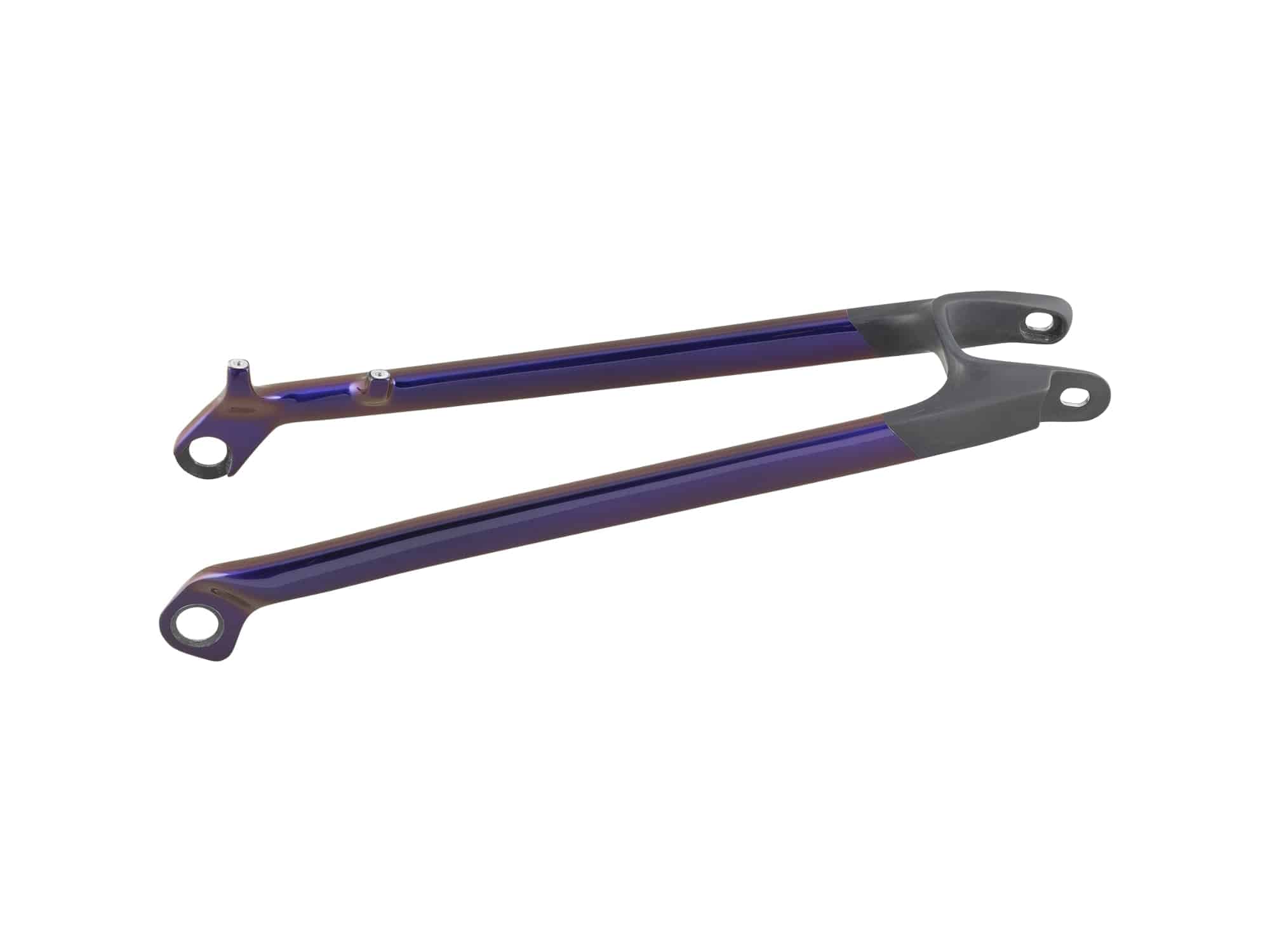 Trek Rail 29 Carbon Seatstay Frame Part for MTB bikes, black, lightweight carbon component, designed for Trek mountain bikes.