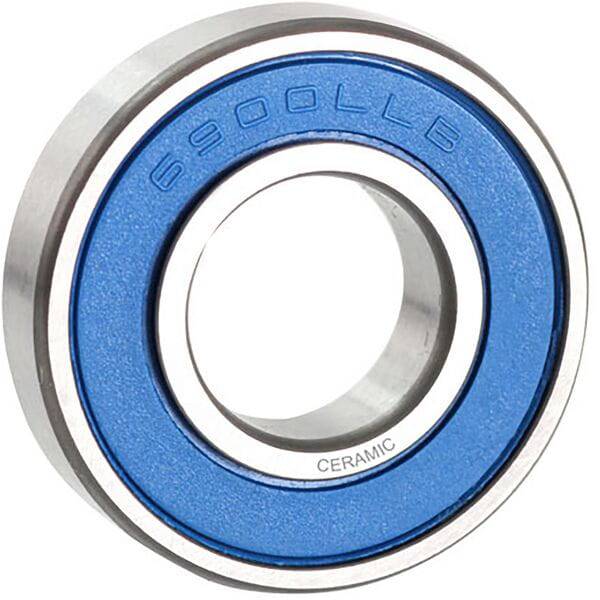 M Part Ceramic Bearing 6900 LLB for bicycle hubs and wheels, showing the 10x22x6 size and sleek ceramic design.
