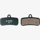 Aztec Shimano Saint and Zee e-Bike disc brake pads with TRP Quadiem for mountain biking components, shown in close-up view.