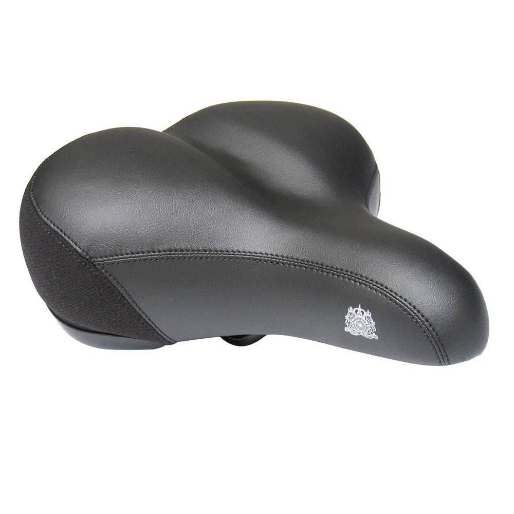 Passport Upper Class Ladies Saddle with Squidge-tech Gel Padding and Elastomer Springs for comfortable cycling.