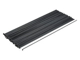 Bontrager round J-bend steel spokes, 310mm length, 14 gauge, for wheel builds, shown in box of 100 pieces.