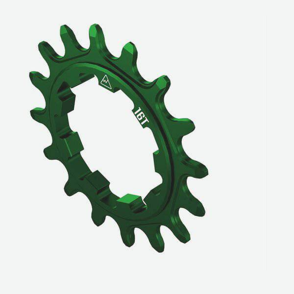 Green Wheels Manufacturing Solo-XD 16-tooth aluminum bike cog for SRAM XD/XDR freehub, lightweight and durable cycling component.