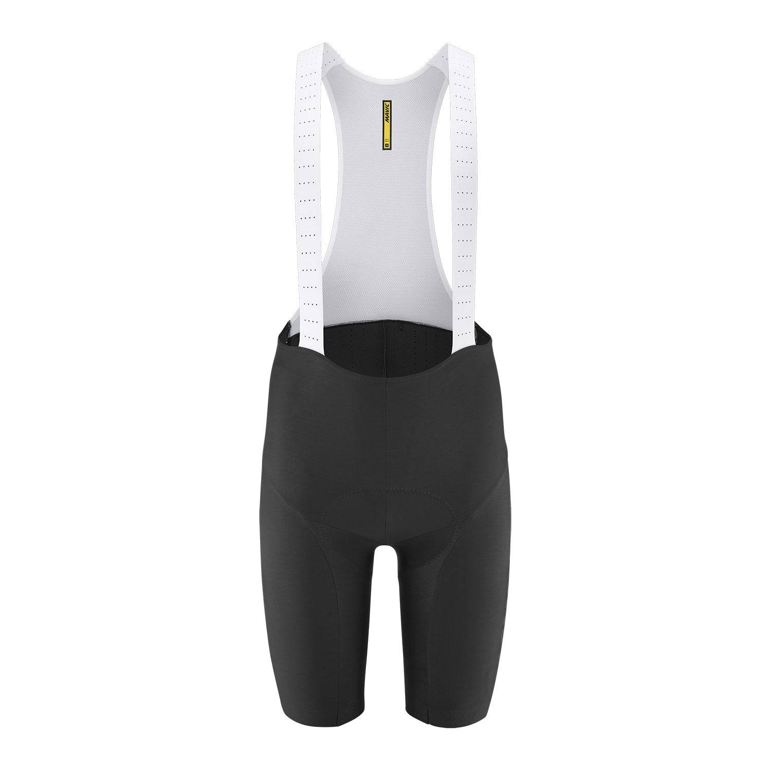 Mavic Ksyrium men's bib shorts, comfortable moisture-wicking cycling clothing with padded seat for active riders.