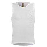 Mavic Hot Ride+ SL sleeveless cycling base layer with breathable mesh fabric for moisture-wicking and comfort during rides.