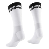 Mavic Ksyrium high cycling socks with cushioning and antibacterial protection, featuring anatomical fit and breathable fabric.