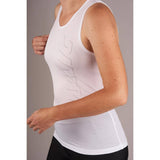 Mavic Hot Ride+ SL women's sleeveless cycling baselayer showing breathable fabric and fitted design for active riding.